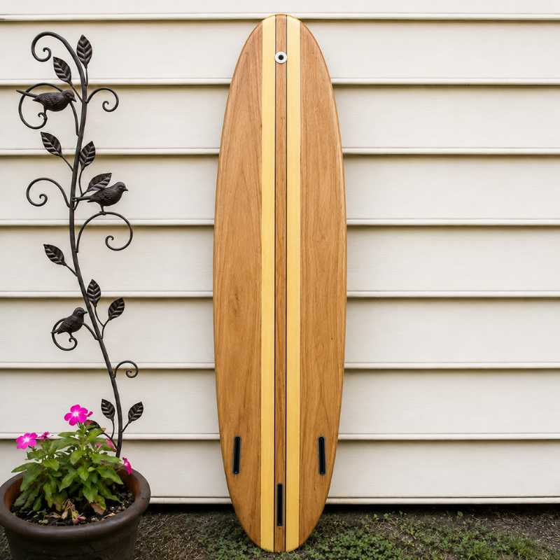 Navy Blue Performance Surfboard – Handmade for Ocean Waves